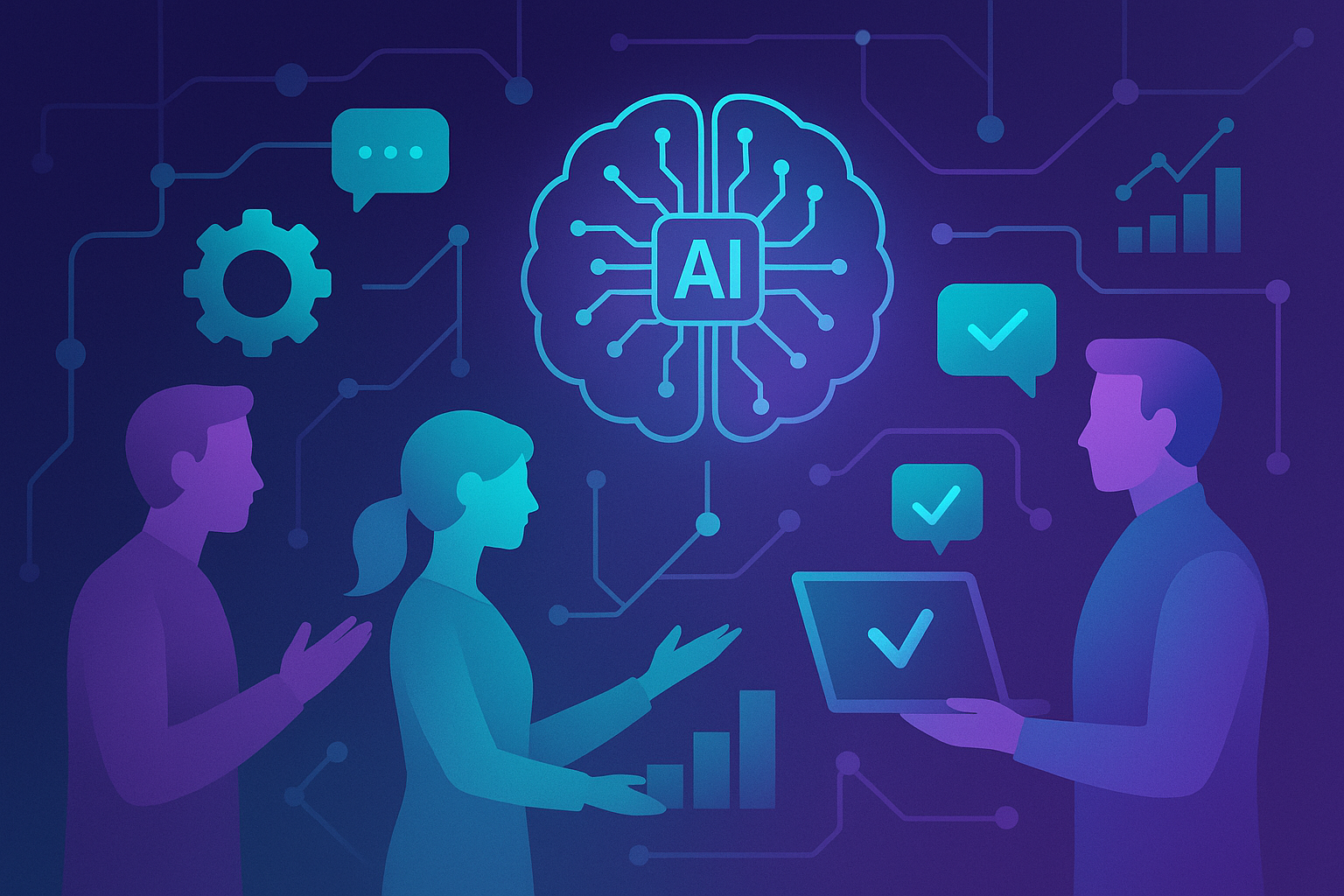 Team collaboration illustration